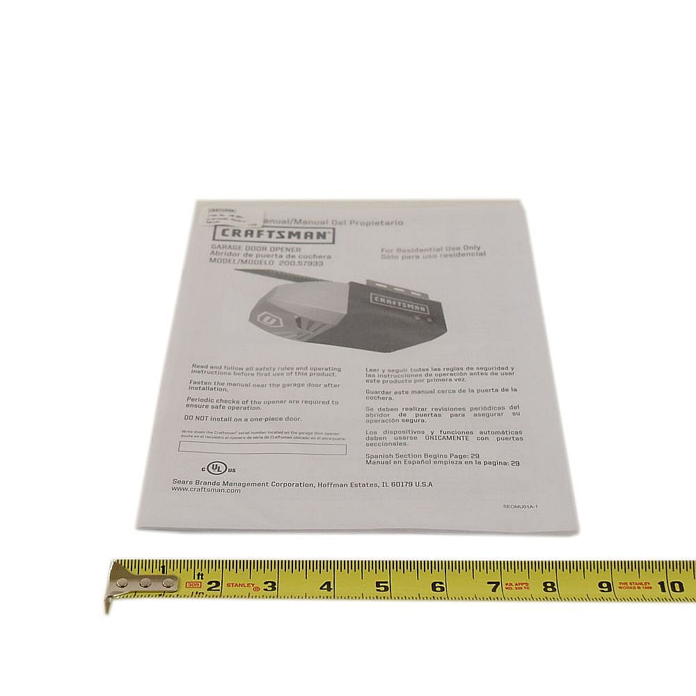 Garage Door Opener Owner's Manual CR-001
