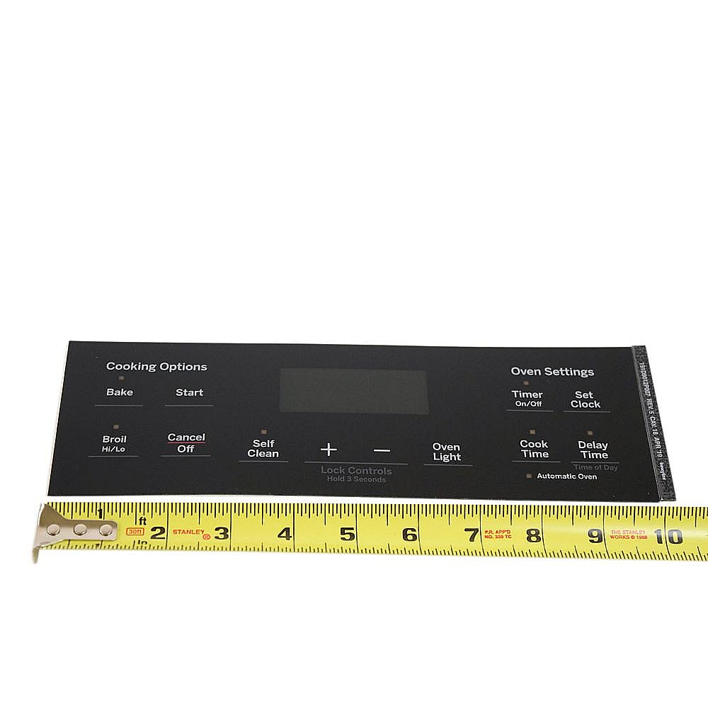 Range Oven Control Overlay WB07X26647
