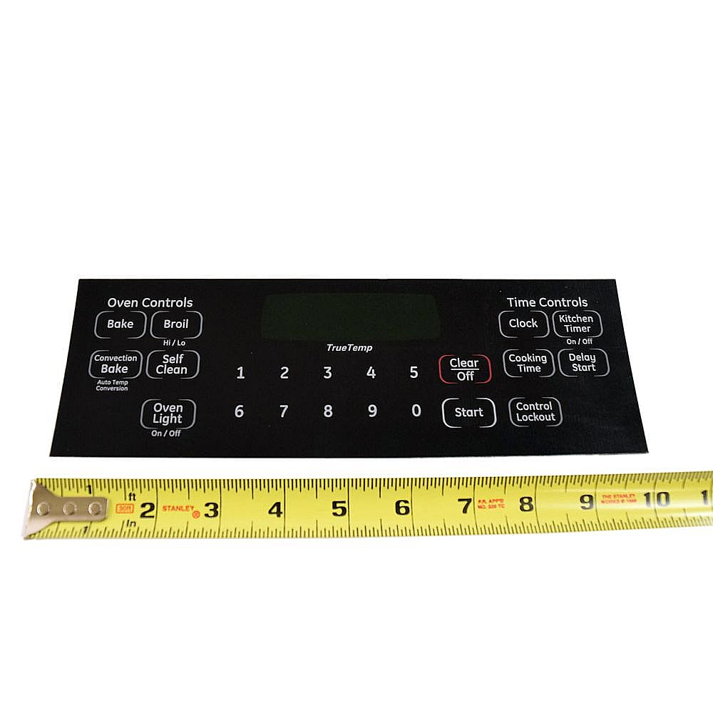 Range Oven Control Overlay WB27K10407