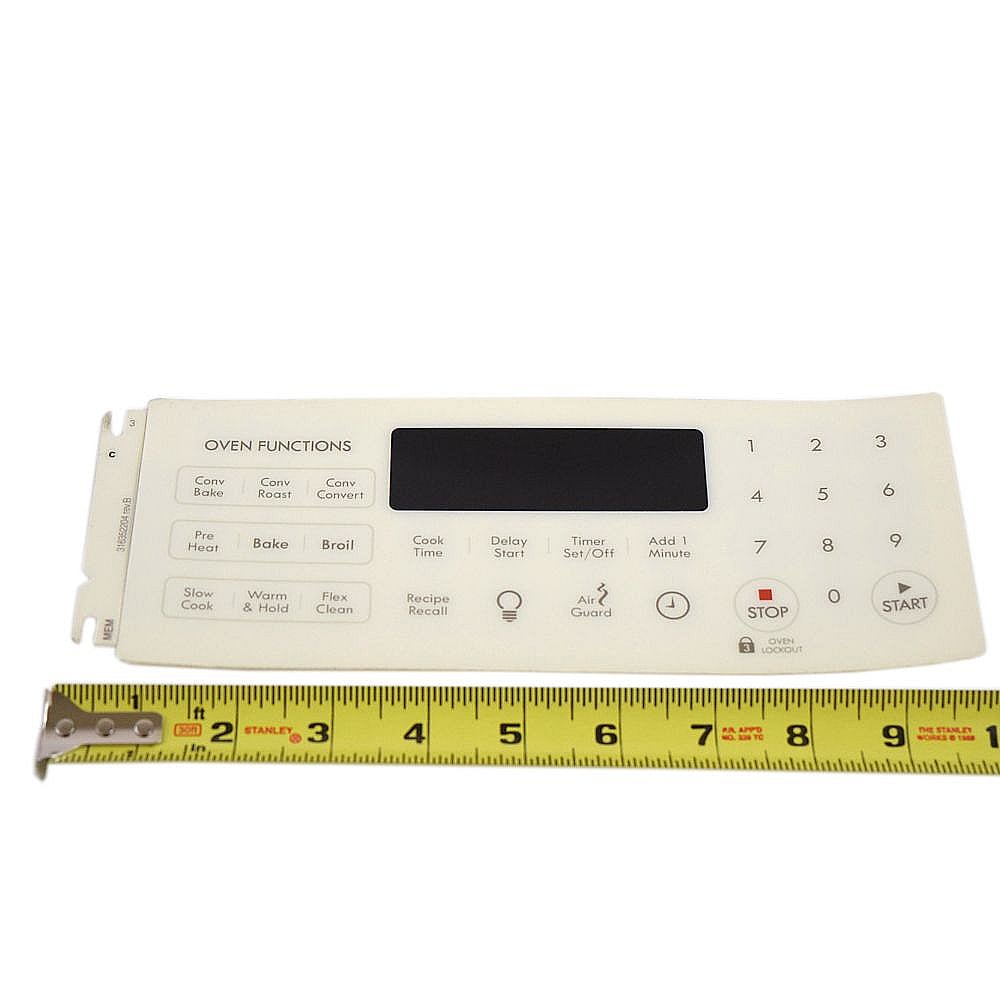 Range Oven Control Overlay 316352204