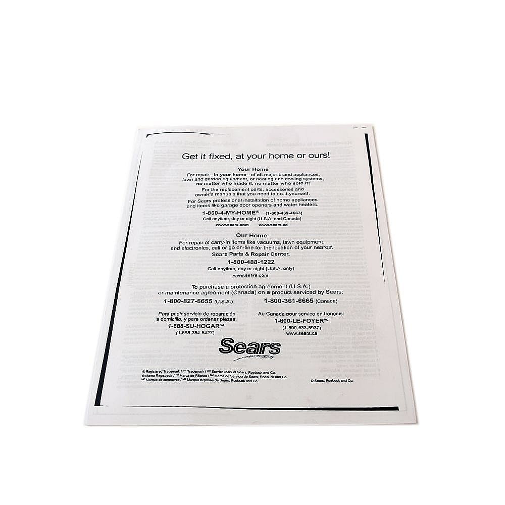 Range Owner's Manual 316417313