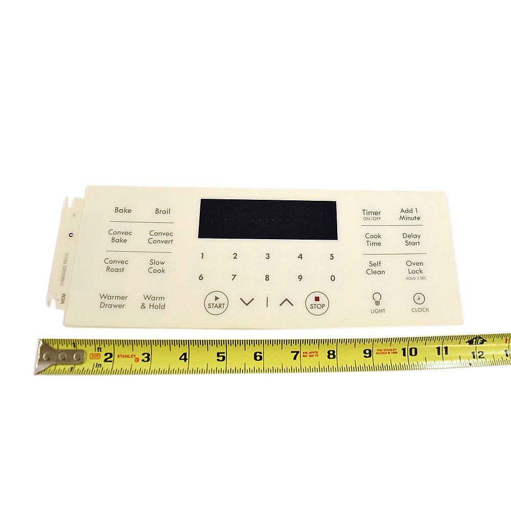 Range Oven Control Overlay (bisque) 316655002
