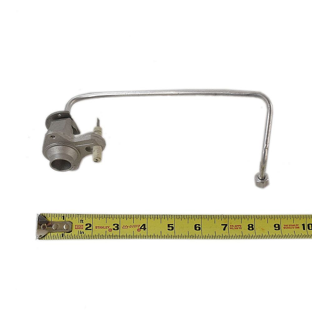 Cooktop Burner Igniter And Orifice Holder, Left Front 318306260