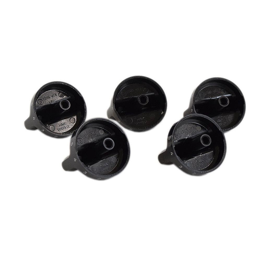 Range Surface Burner Knob Set (black) 5304506544
