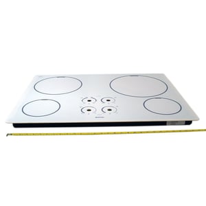 Cooktop Main Top Assembly (white) W10376592