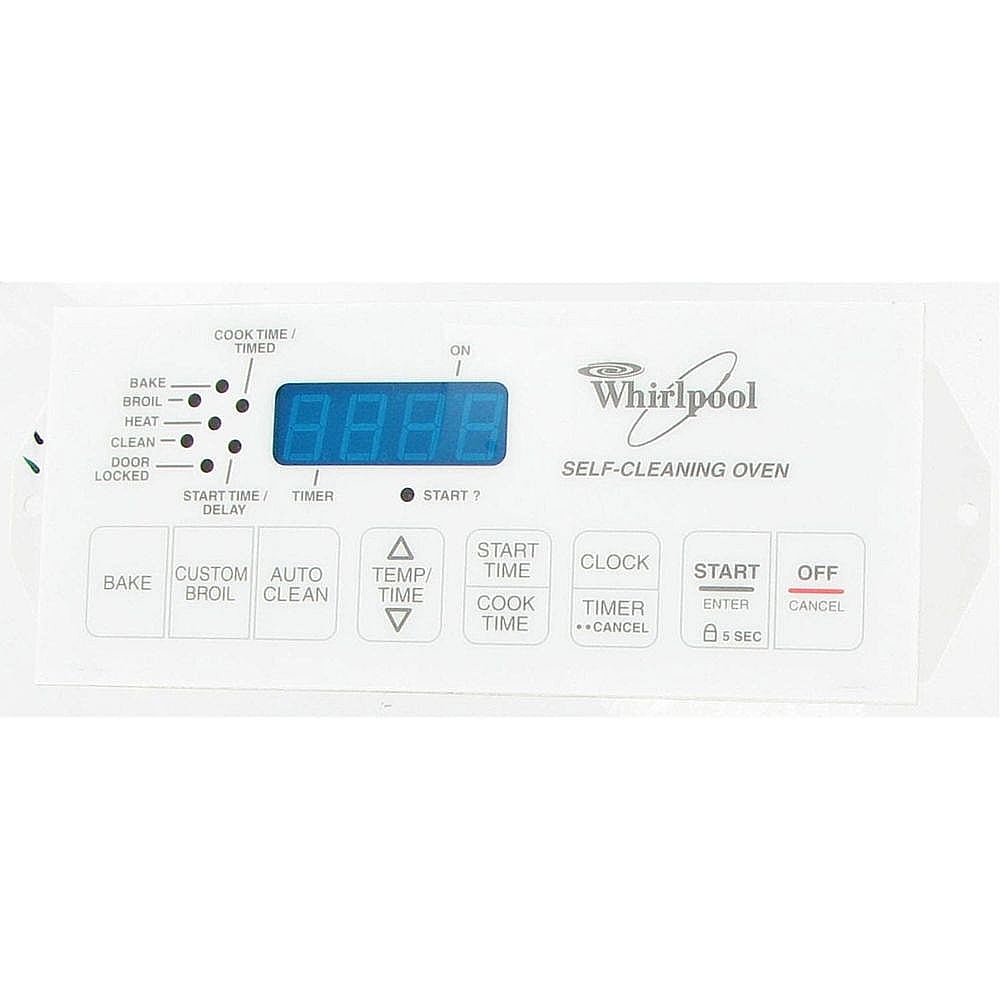 Refurbished Range Oven Control Board And Overlay (white) WP6610321R