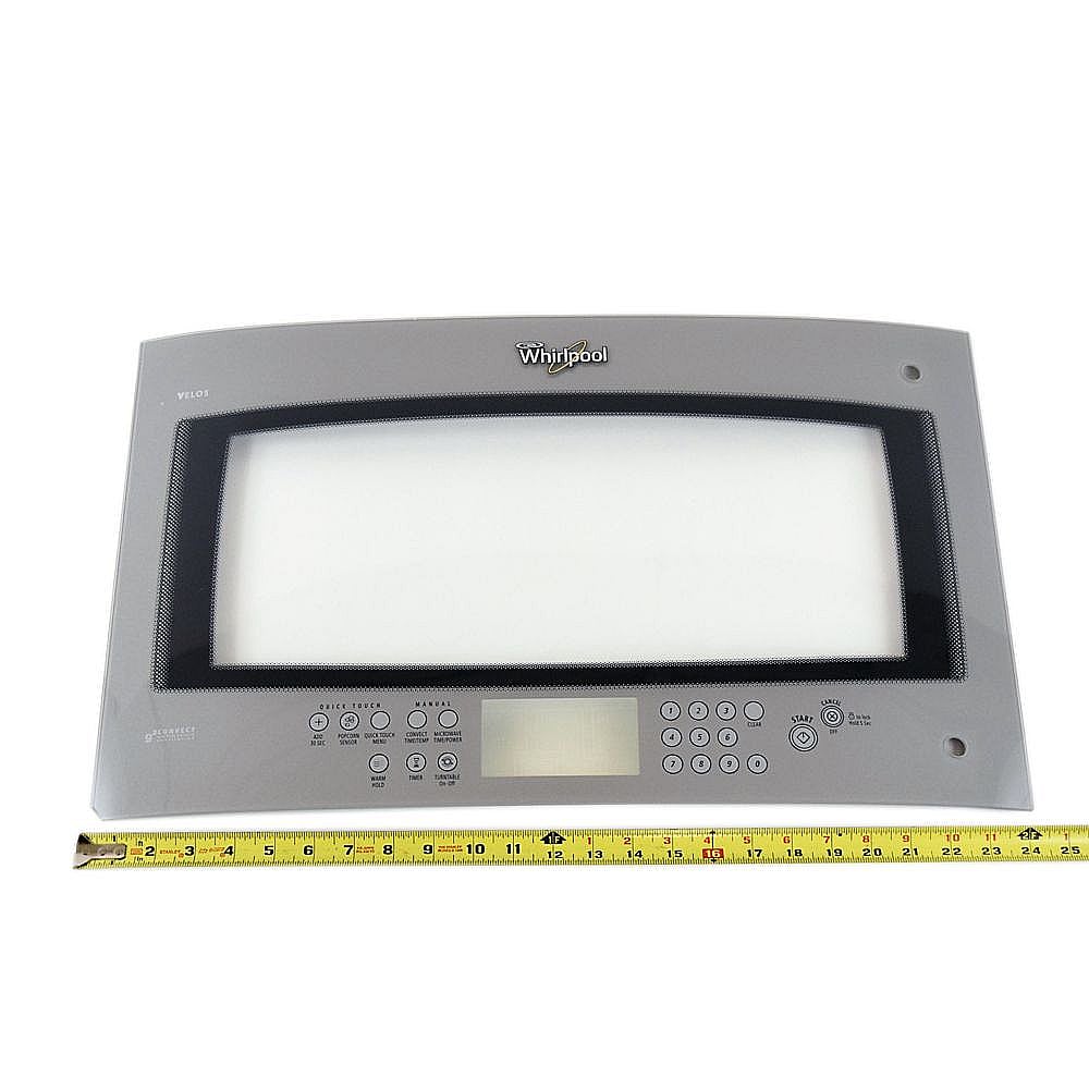 Microwave Door Outer Panel Assembly (silver) W10115584