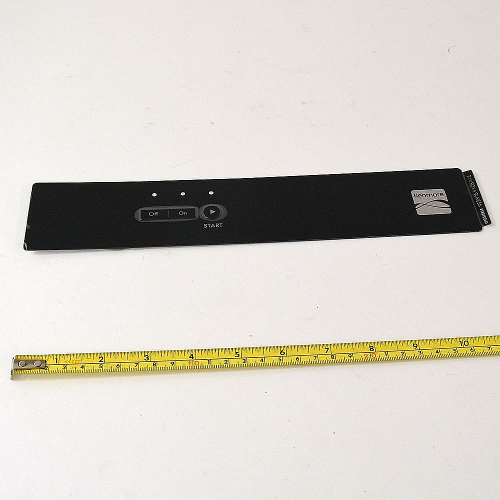 Trash Compactor Control Panel Insert (black) W10318814