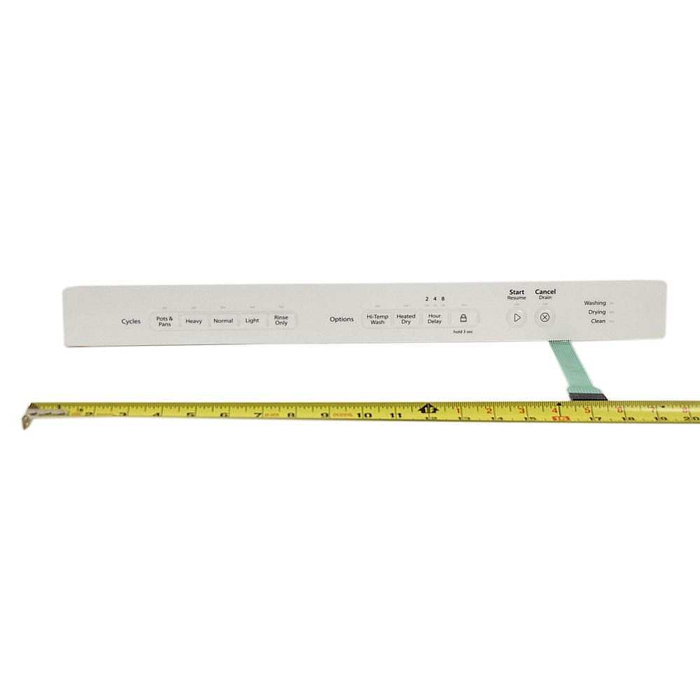 Dishwasher Membrane Switch (white) WPW10558073