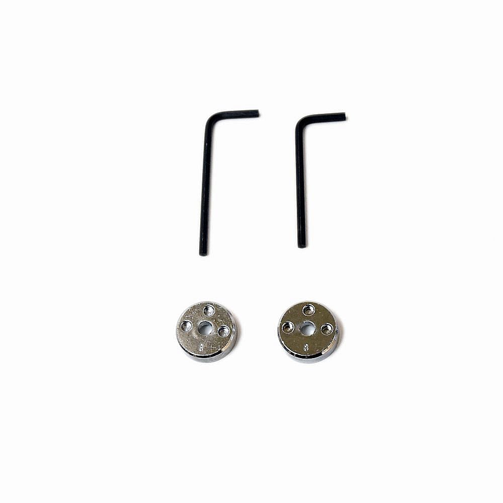 Kitchenaid Appliance Handle Medallion End Cap Kit (chrome) W10846205