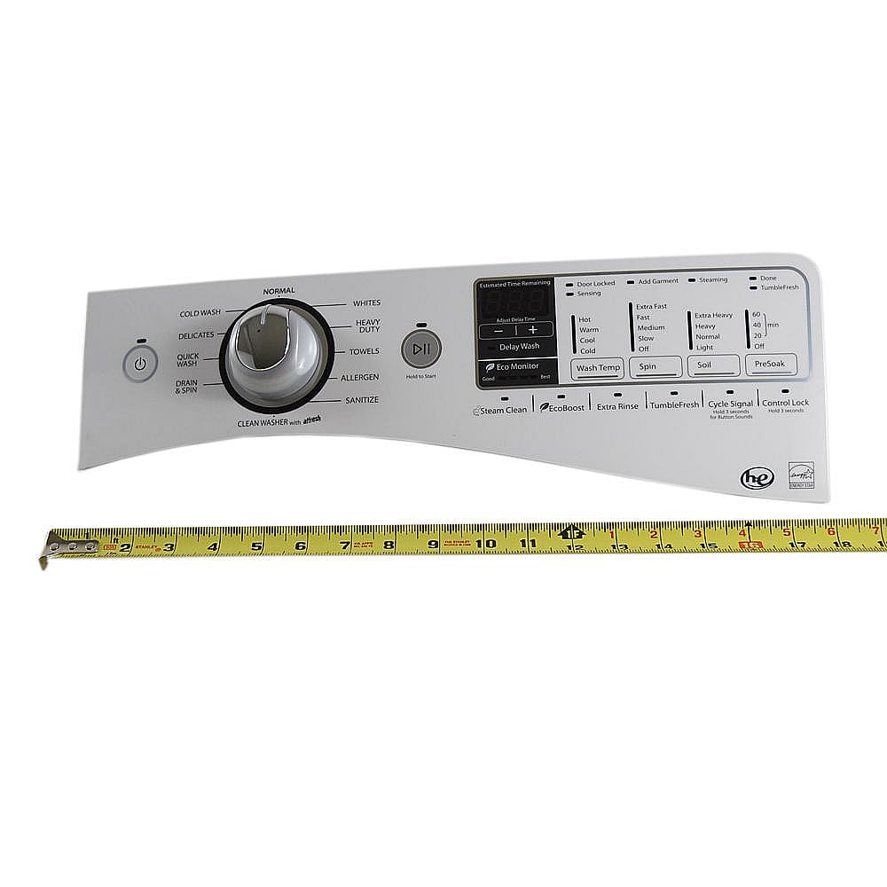 Washer User Interface Assembly (white) WPW10446421