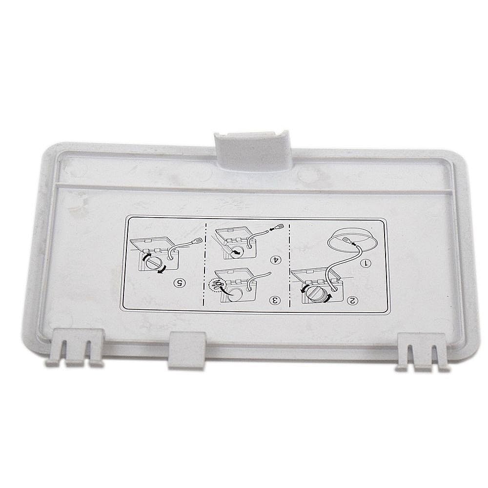 Washer Drain Pump Filter Access Cover MBL38266708