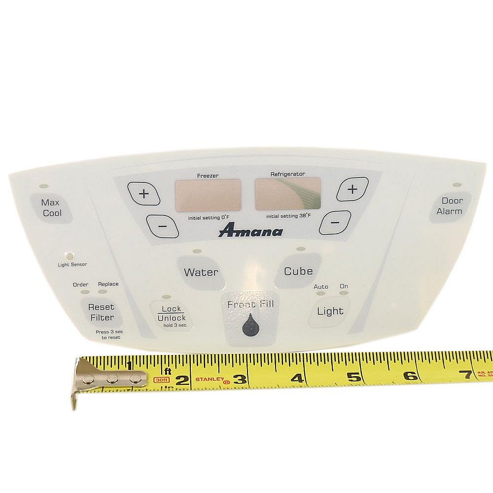 Refrigerator Dispenser Control Overlay (white) 13035901W