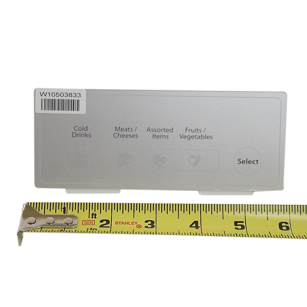 Refrigerator Temperature-controlled Drawer User Interface Assembly WPW10503833