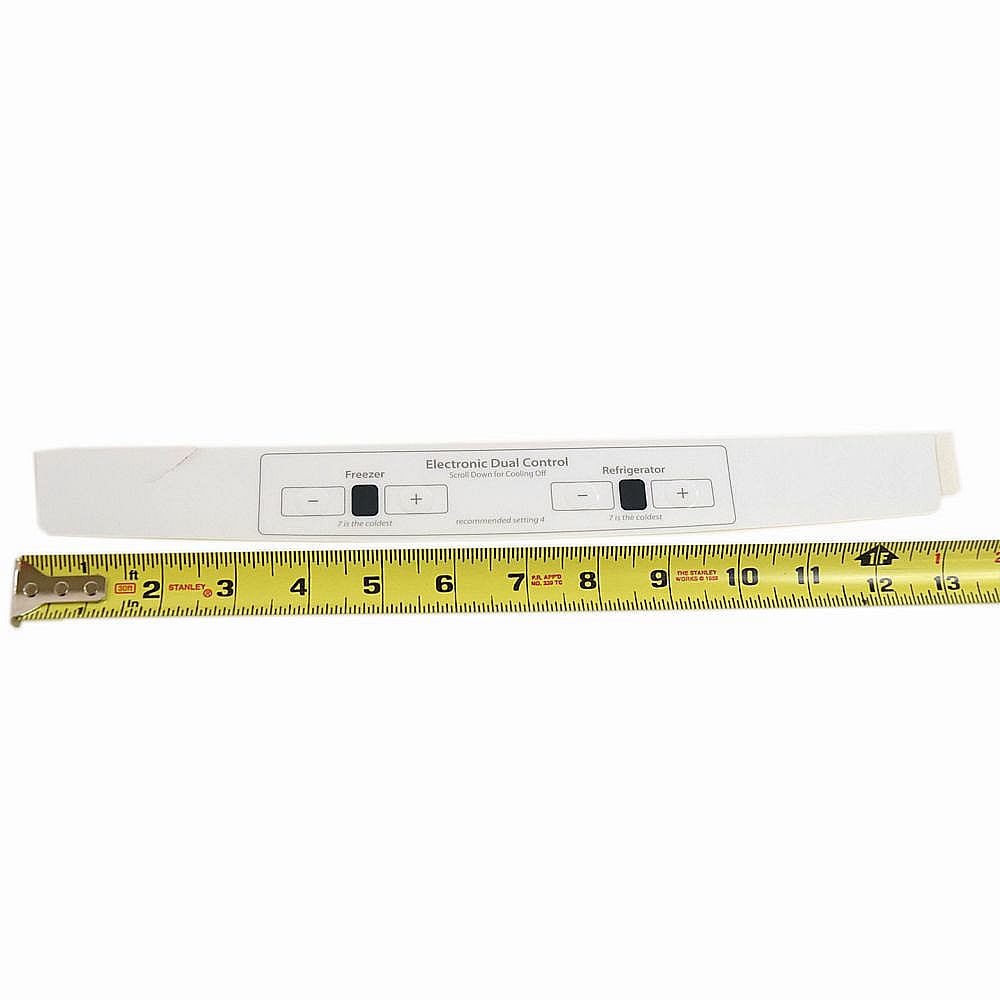 Refrigerator Control Panel Overlay W10593588