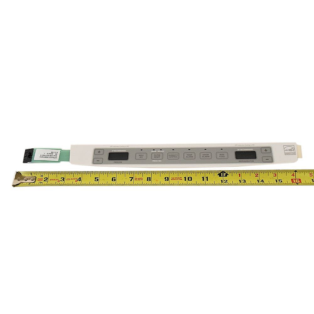Refrigerator Control Panel Overlay W10839422