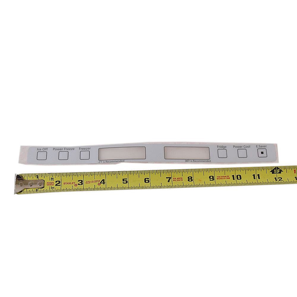 Refrigerator Control Panel Overlay DA64-02981B
