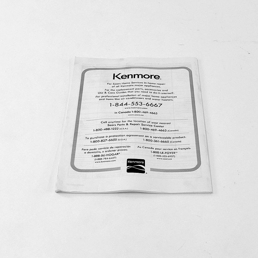Kenmore Owner's Manual 61100100