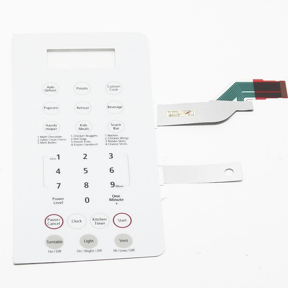 Photo of Microwave Keypad from Repair Parts Direct