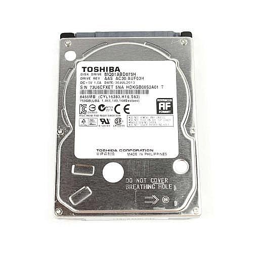 Part #1-845-184-21, Hdd (750Gb Mq01Abd075H)(B)(S)