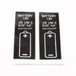 Label, Battery (tetron) 2-523-710-00