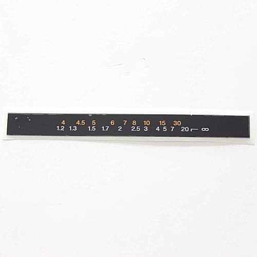 Part #2-691-579-01, Plate, Distance Scale