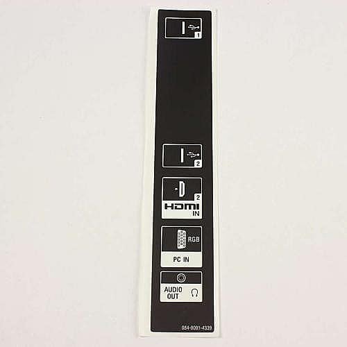 Part #4-256-437-01, Label (Bat-V Metal Side)