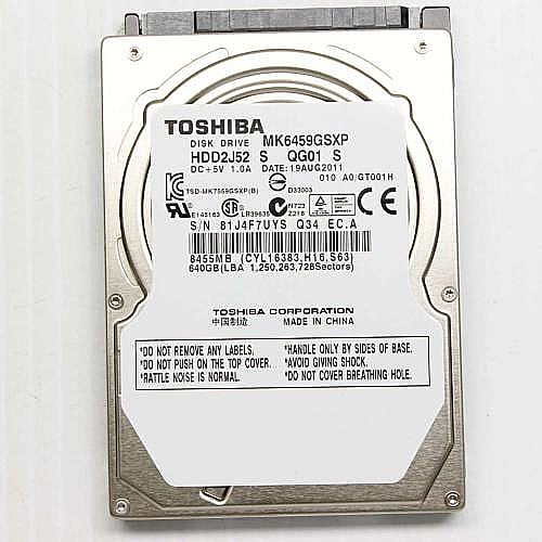 Part #a-1848-273-A, Hdd(640Gb)Mk6459Gsxp(Q)(S)