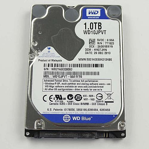 Part #a-1886-616-A, Hdd 1Tb Wd Wd10Jpvt-55A1Yt0 5400Rpm