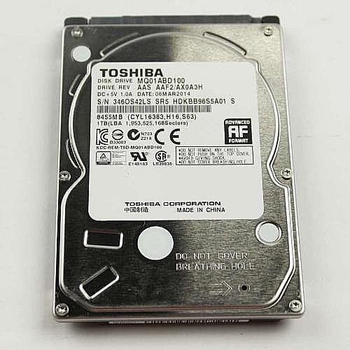 Part #a-1886-617-A, Hdd 1Tb Toshiba Mq01Abd100 5400Rpm