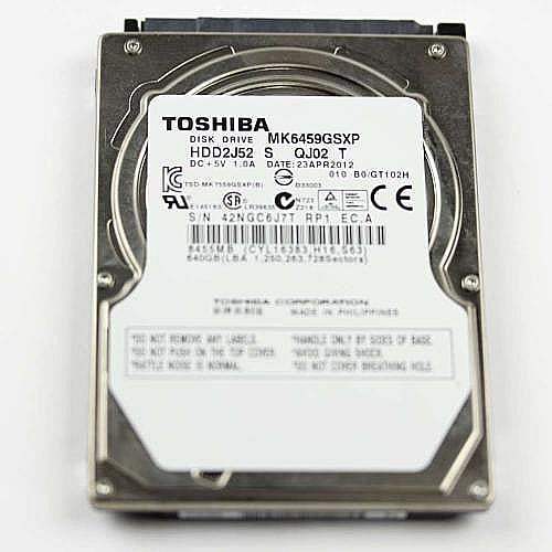 Part #a-1886-634-A, Hdd 640Gb Toshiba Mk6459Gsxp 5400Rpm