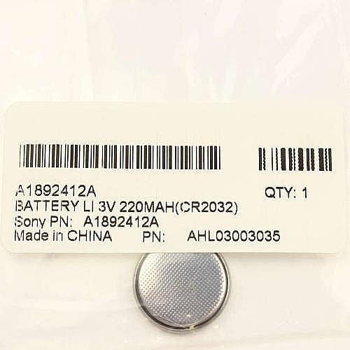 Part #a-1892-412-A, M Battery Li 3V 220Mah(Cr2032)