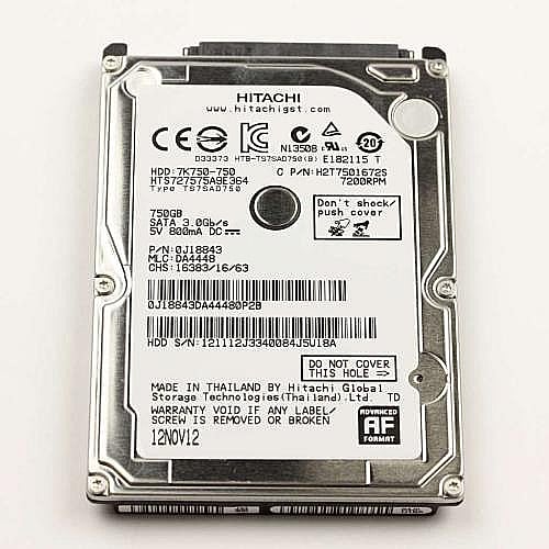 Part #a-1897-137-A, Hdd 750Gb Hgst Hts727575A9E364 7200Rpm