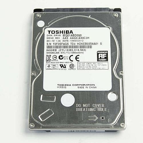Part #a-1920-713-A, Hdd 500Gb Toshiba Mq01Abd050 5400Rpm