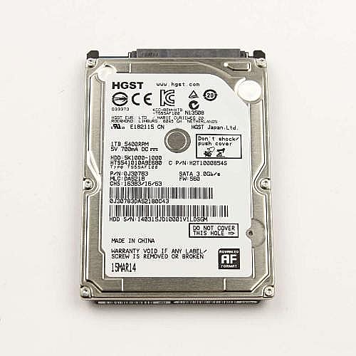 Part #a-1955-445-A, Hdd 1Tb Hgst Hts541010A9E680 5400Rpm