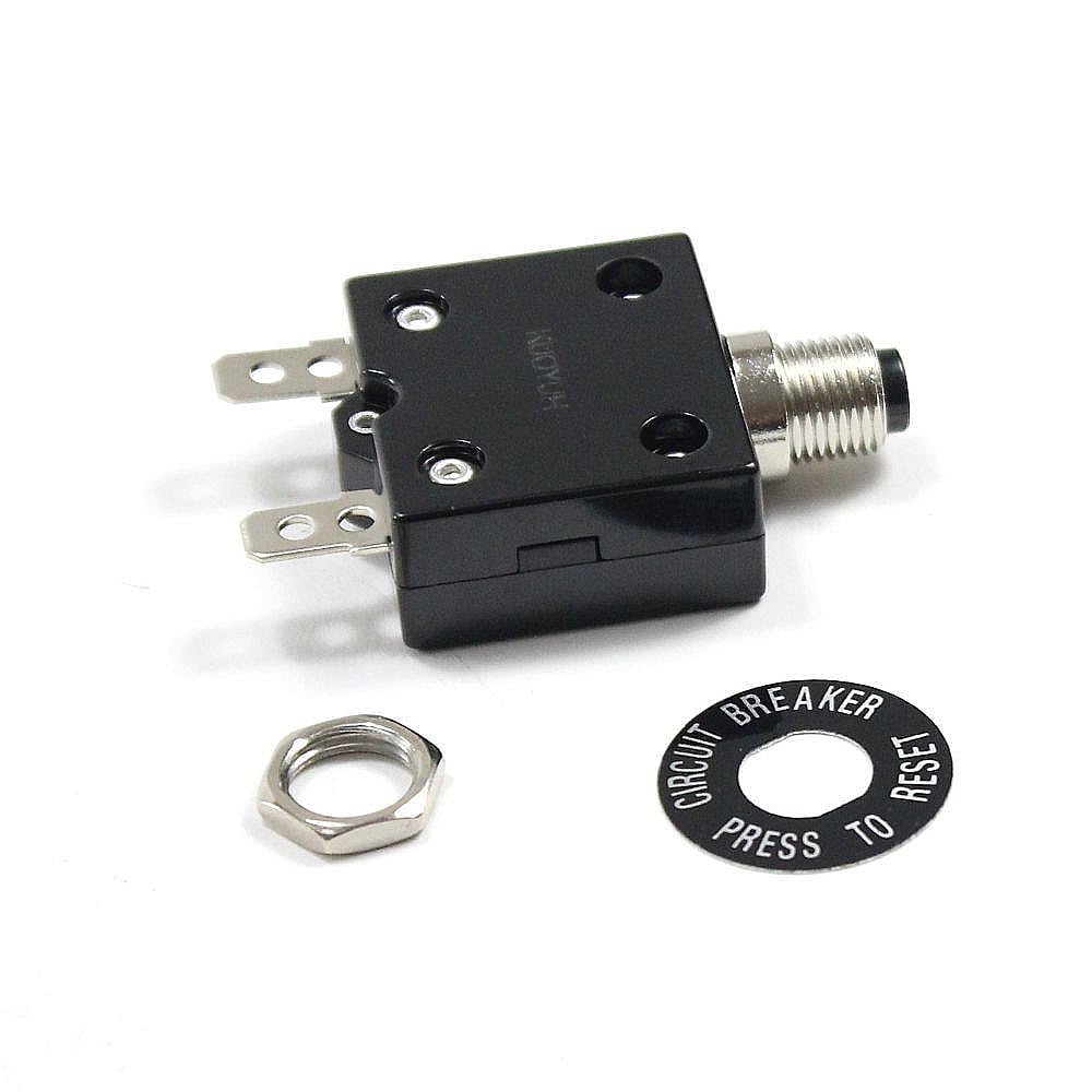 Part #003347-00, Circuit Breaker, 20-Amp, 250-Volt / 2.50 x 2.00 x 0.25