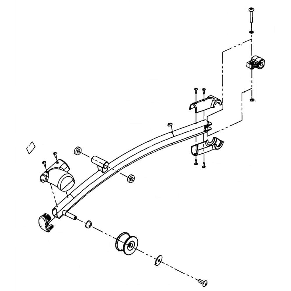 Part #1000346192, Elliptical Pedal And Link Arm, Left