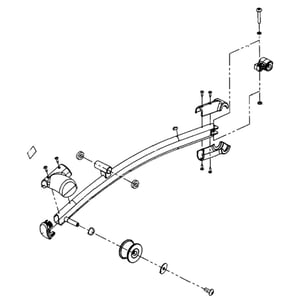 Elliptical Pedal And Link Arm, Left 1000346192