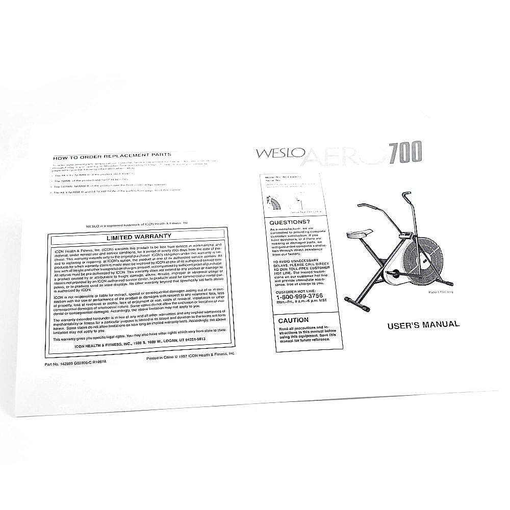 Part #142899, Weslo Om, wlex60071