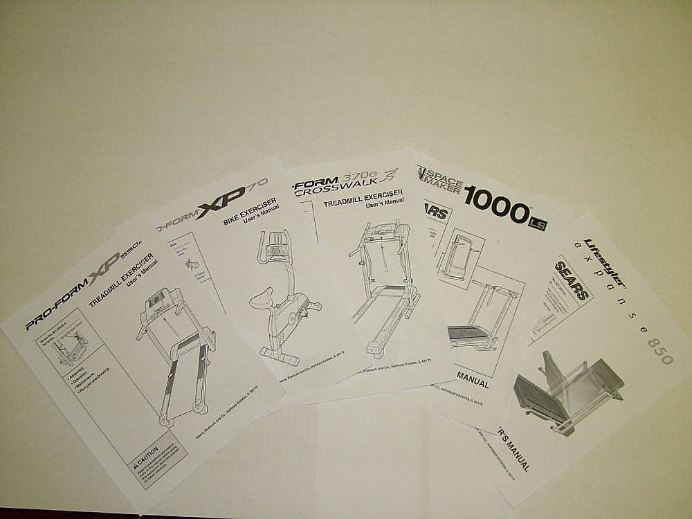 Part #218855, Proform Exercise Cycle Owners Manual / 12.00 x 9.00 x 0.50