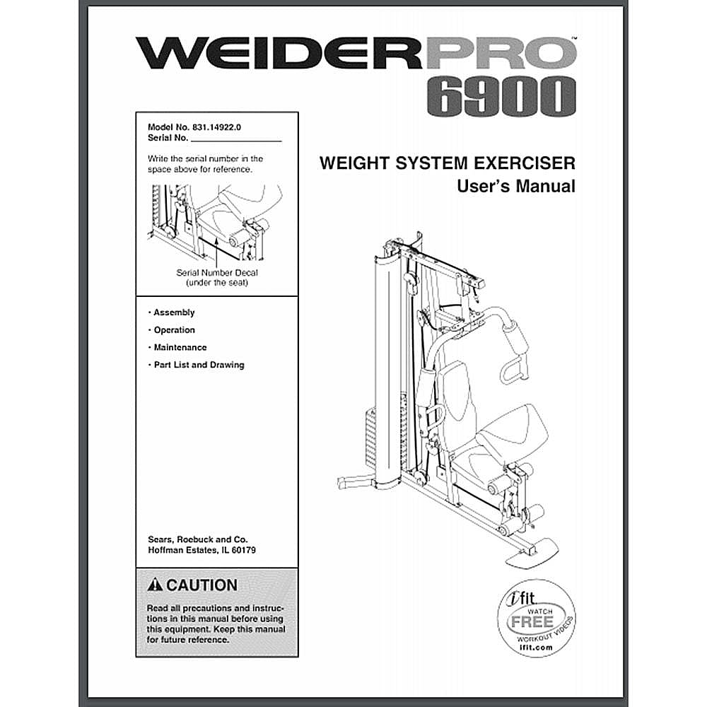 Part #302087, Owners Manual