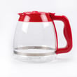 Kenmore Elite Coffee Maker Glass Carafe (red) for Kenmore Elite 100238013 - Part YS238013-01