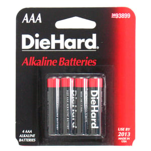 Diehard Battery, Aaa, 4-pack 17210