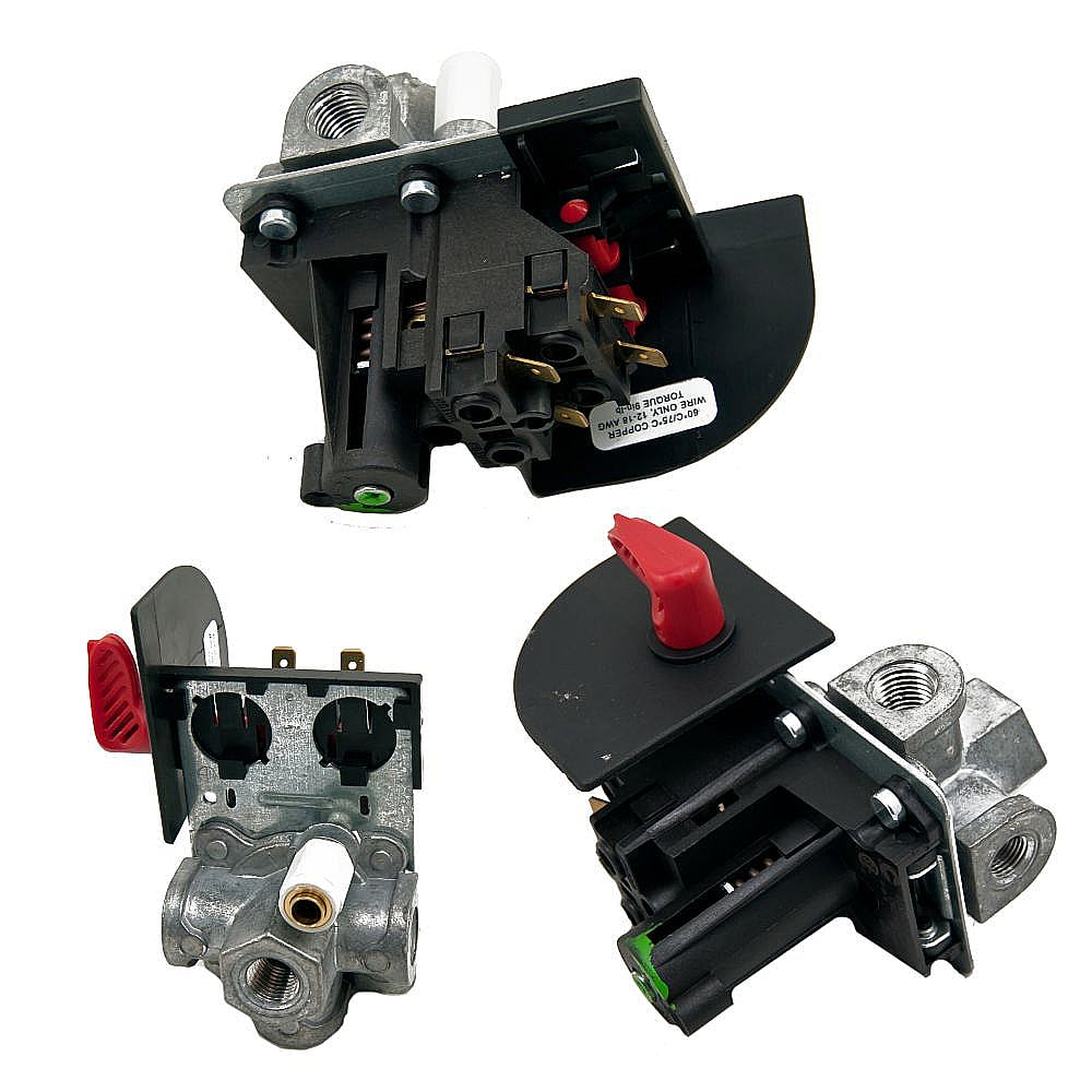 Air Compressor Pressure Switch and Manual Shut-Off