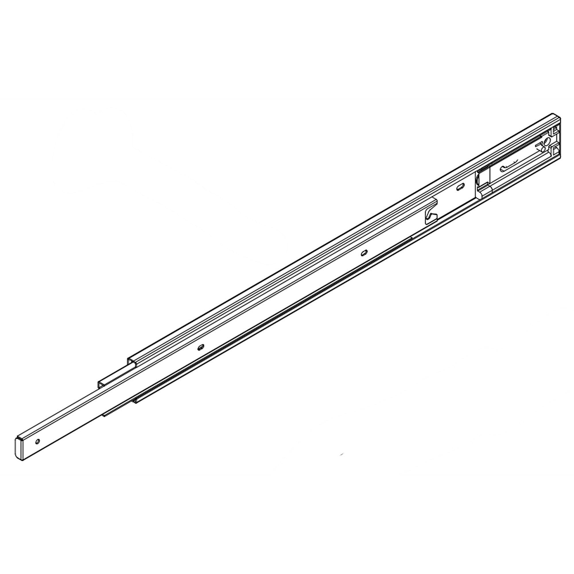 Part #w11467000, Tool Cabinet Drawer Slide, Upper / 24.50 x 2.00 x 0.50