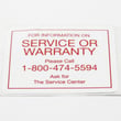 Label for MK Diamond MK-100 - Part 155038