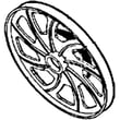 Lower Wheel for Craftsman 12432607 - Part S32607-53