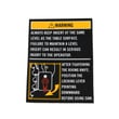 Warning Label for Craftsman 137054450 - Part 30JU