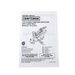 Miter Saw Owner's Manual for Craftsman 137212372 - Part 3MSV