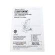 Miter Saw Owner's Manual for Craftsman 137212361 - Part X6QY